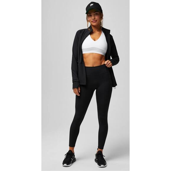Fabletics Anywhere Motion365+ High Waisted Utility Legging Womens Large Black - Picture 4 of 13